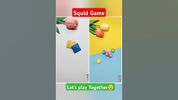 DIY Squid Game Gonggi with clay | DIY Paper craft Squid game Ddakji #squidgame #trending #games