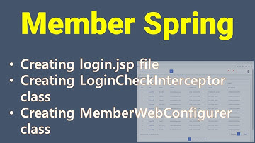 [MemberSpring - 08] Configuring Interceptor and creating login.jsp file