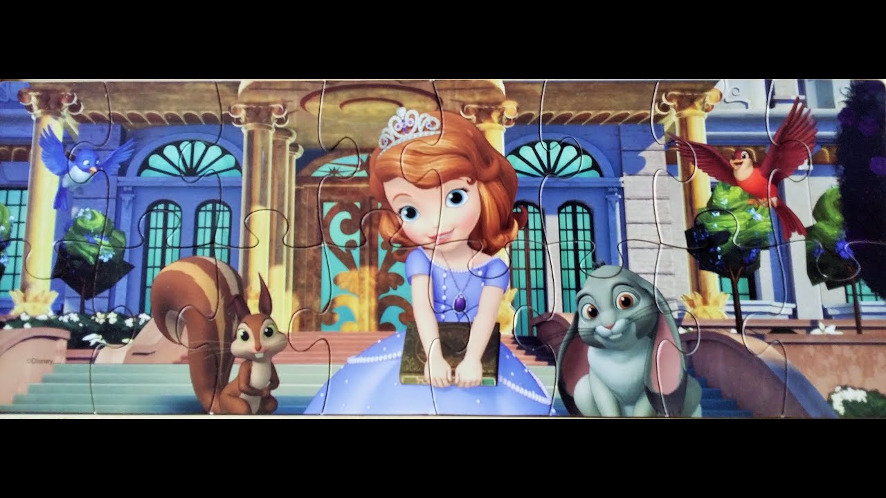 Disney SOFIA THE FIRST Wooden Puzzle Set of 5 Part-3 - YouTube