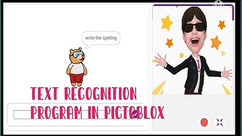 text reading program in pictoblox @Hashmi