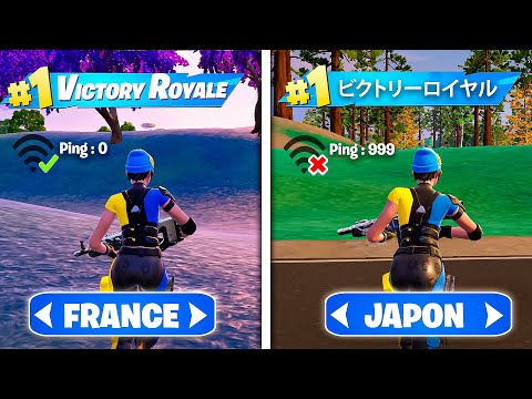 FAIRE TOP 1 dans Une RÉGION ALÉATOIRE sur FORTNITE ?! 🌏