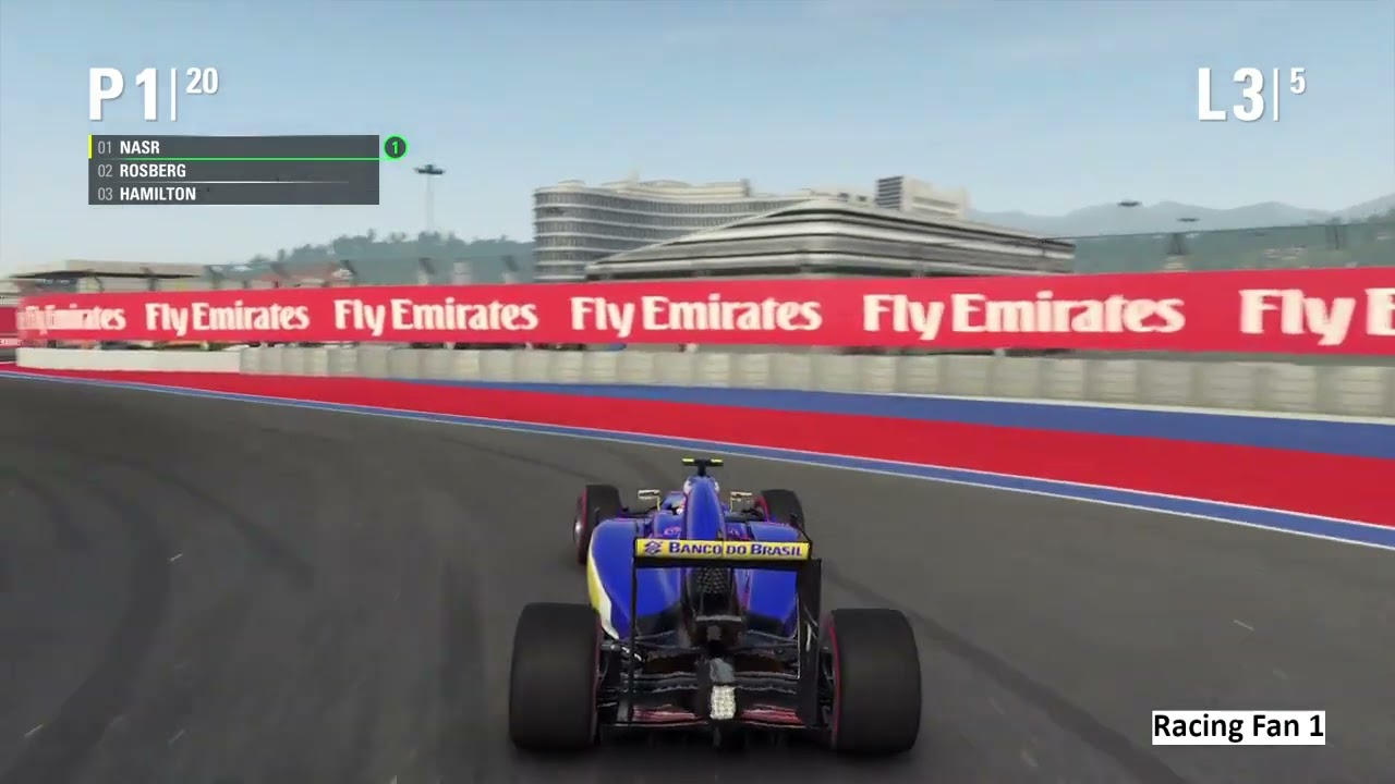 "F1 2015" Gameplay — Season 2, Race 15/19, Russian Grand Prix — 5 Laps, Chase View, No Commentary