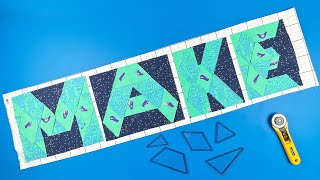Alphabet Soup Sew Along: Basic Block Sewing