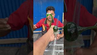 Using discarded rod light , he created a stork by applying an amazing techique. 😇 #shorts #viral#us