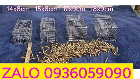 Lồng bẫy chuột đường mòn. Lồng bẫy chuột đồng. Lồng bẫy chuột không cần mồi. Lồng bẫy chuột đàn.
