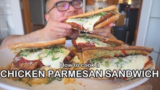 How to cook a CHICKEN PARMESAN SANDWICH