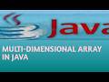 MULTI DIMENSIONAL ARRAY IN JAVA in Hindi Lecture 93