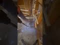 Busting concrete to move water lines #shower #fix #reels #shorts #plumbing #homeimprovement #plumber