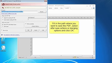 Convert publications to PDF using the novaPDF add-in