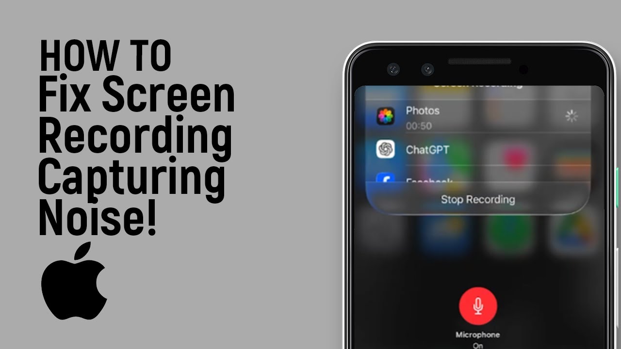 How to Fix Screen Recording Capturing Noise on iPhone [easy] - YouTube