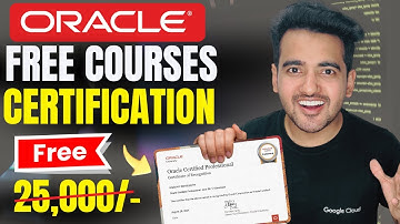 ORACLE दे रहा है: 5 FREE Courses + Certification | Claim your ORACLE Free Certification