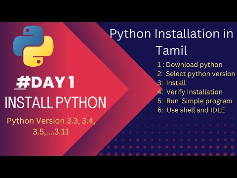 Python Installation In Tamil - Python 3.11-  download & install python in windows . python3 windows