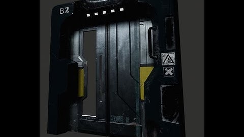 Scifi Door Speed Model - Maya, Zbrush, Substance Painter, Unreal Engine 4