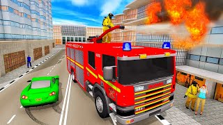 Lái Xe cứu Hỏa Chữa Cháy Khẩn Cấp ** American FireFighter  Emergency City Rescue ** android gameplay screenshot 3