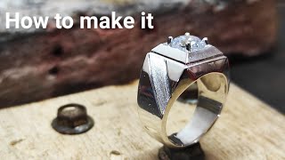 Make a Cool Men Ring || Men's Silver Ring || Handmade