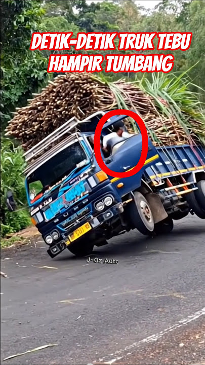 DETIK-DETIK TRUK TEBU HAMPIR TUMBANG#trukoleng#truktebu#trukumplung#trukmiring#shortvideo#feedshorts