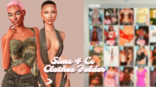 Sims 4 CC folder | Y2K and urban clothes | 2.75 GB