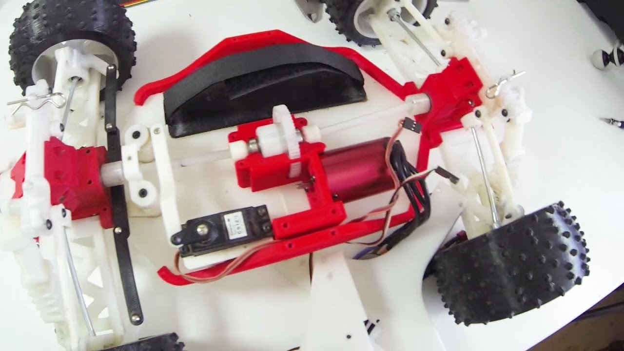 3D Printed Gears & Drivetrain in the OpenRC Truggy RC Car - YouTube.