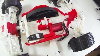 3D Printed Gears & Drivetrain in the OpenRC Truggy RC Car