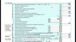 Ross And Rachel's 2020 Tax Return - How to Double Check Your 1040