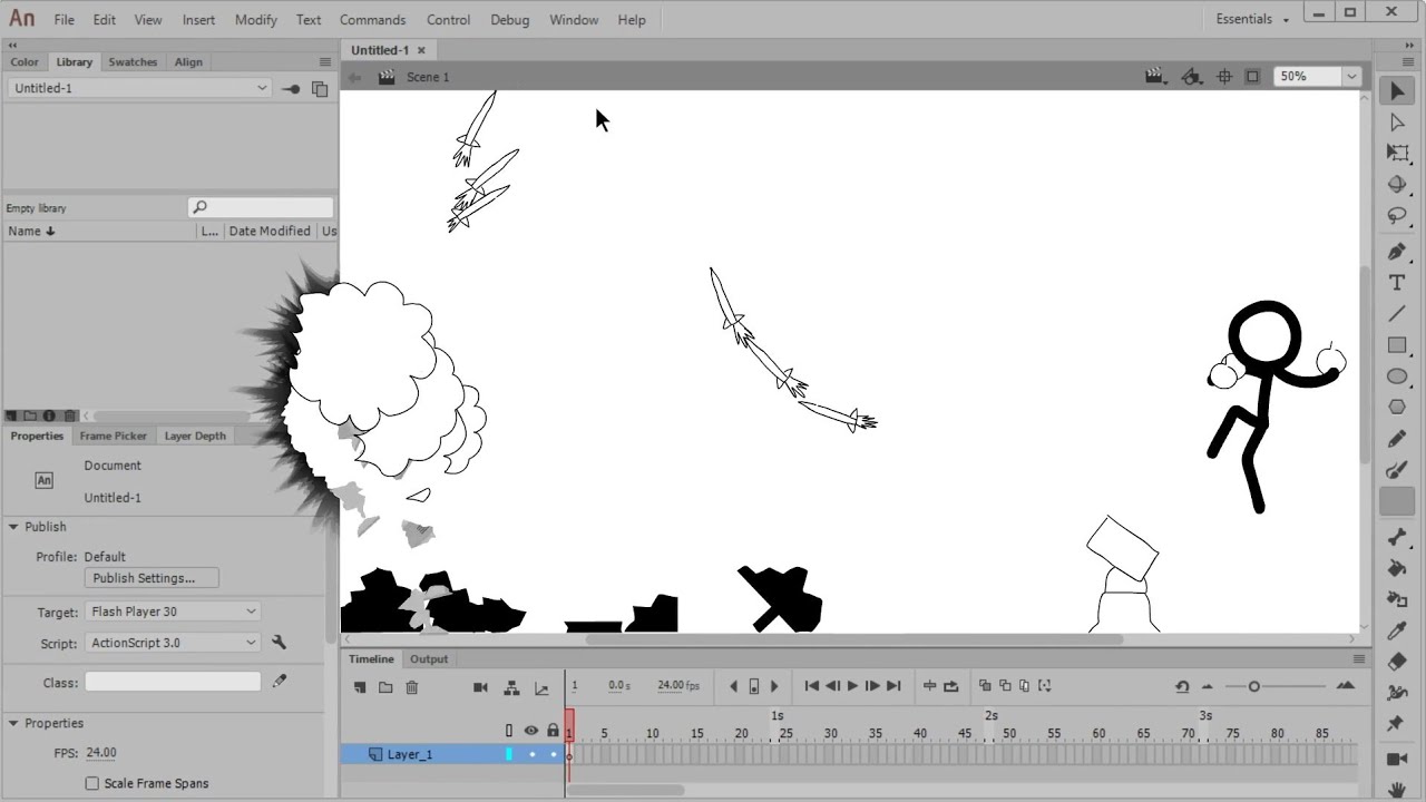 Stick Figure Animation Course By Alan Becker - Demo Animation Short ...