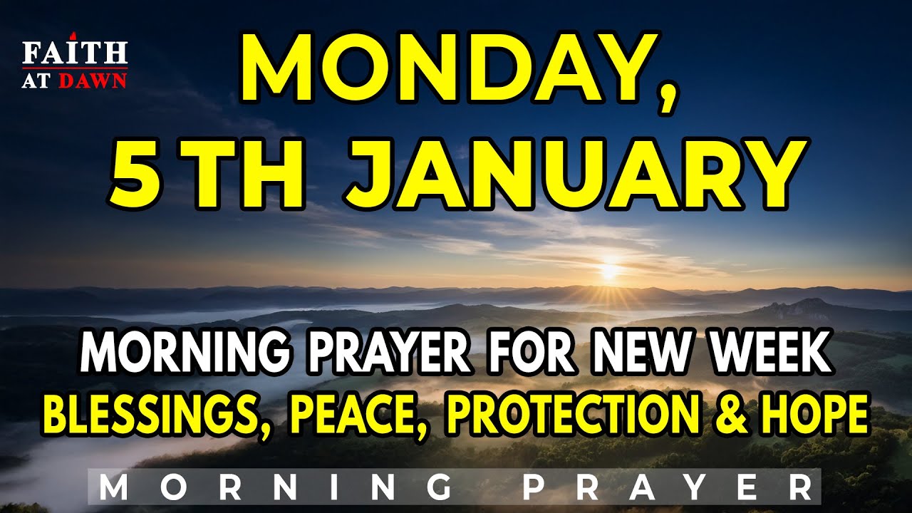 January 5th | Morning Prayer For New Week Blessings, Peace, Protection & Hope