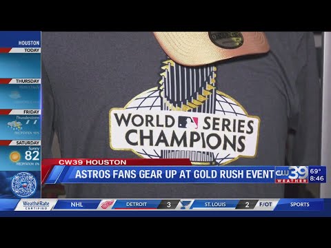 GOLD RUSH: Houston Astros holding 24-hour limited-edition gear