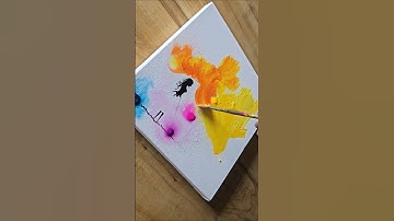 Amazing art 🎨💃✨️ #acrylicpainting #art #diy #shorts