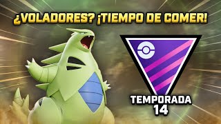 ¡TYRANITAR con ANTIAÉREO para TODOS ESOS VOLADORES en LIGA MASTER! - PVP GBL POKEMON GO