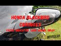 How to Honda Blackbird CBR1100XX Clear Front Indicator Turn Signal Swap