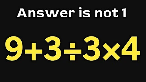 9+3÷3×4 = ❔ \ Can you solve this simple math question \ Simplify algebraic expression