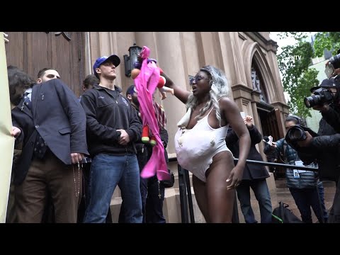 Abortion Protest outside NYC Church