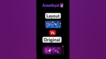 Amethyst layout vs the original #amethyst #gd #geometrydash #shorts