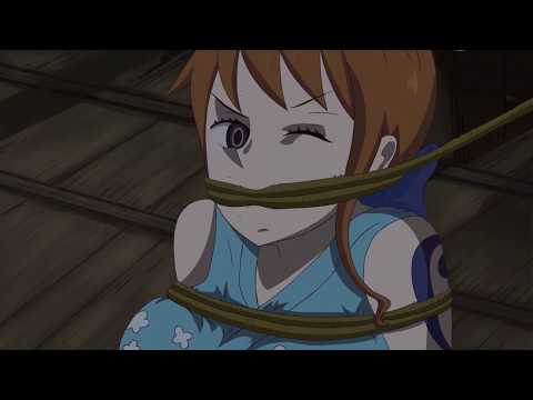 One piece Nami Tied Ep 928 (ACTUAL NAMI GAGGED VOICE) With Fan made animation