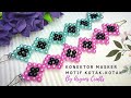 Tutorial Mudah Cara Membuat Konektor Masker Motif Kotak-Kotak dari Mutiara Sintesis