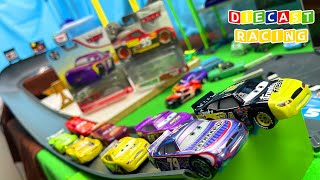 Disney Cars Diecast Dinoco 400 Racers Super Track of Speed Championship Part 2