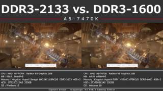A6-7470K DDR3-2133 vs. DDR3-1600