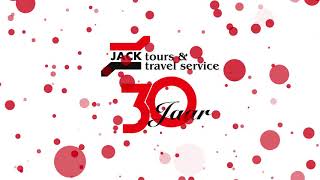 Jack Tours & Travel Service 30th Anniversary logo animation