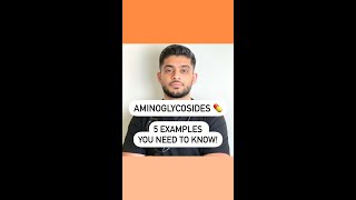 Aminoglycosides -  5 Examples To Remember #shorts #pharmacy #pharmacology