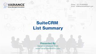 SuiteCRM Extension - List Summary