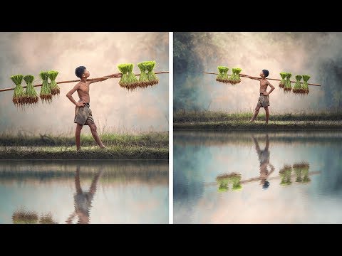 Photoshop Action: Create Water Reflections Photo Effect With Just One Click