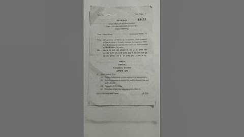 Principles of management bba 1st semester kuk University january 2024 #bba#kukuniversity