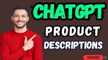 ChatGPT Product Description: AI Product Descriptions