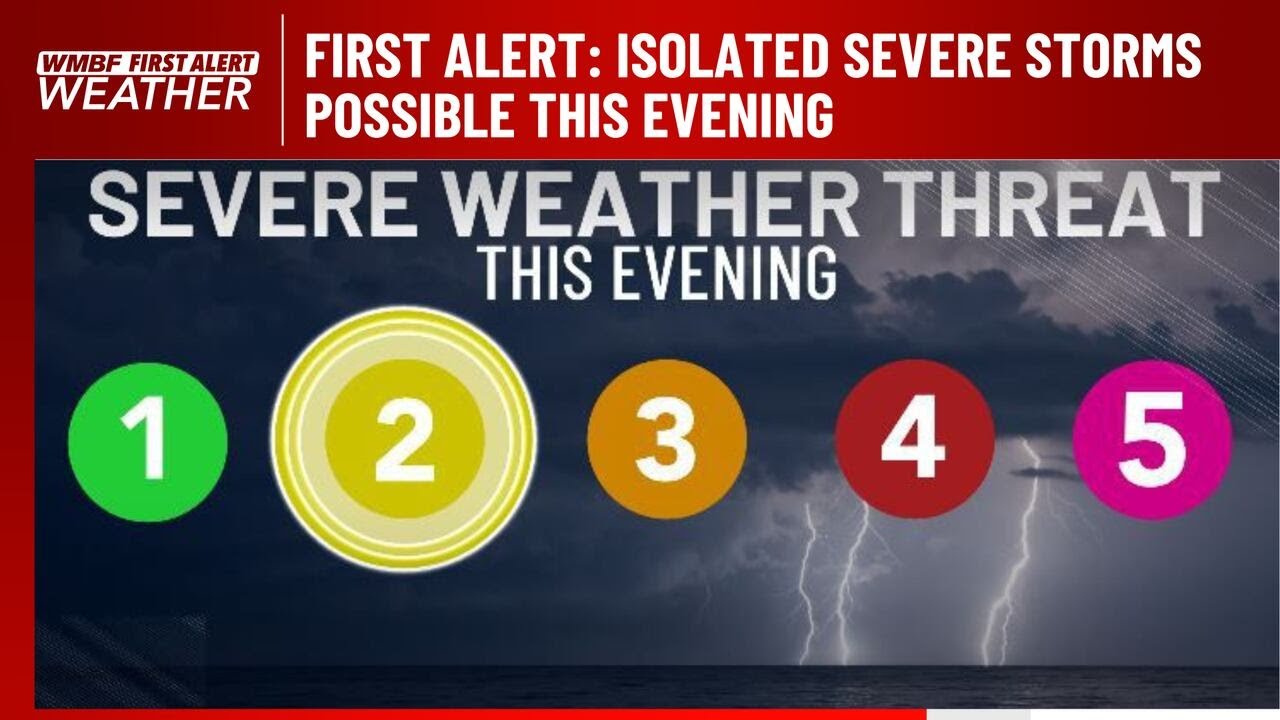 FIRST ALERT: Isolated severe storms possible this evening - YouTube