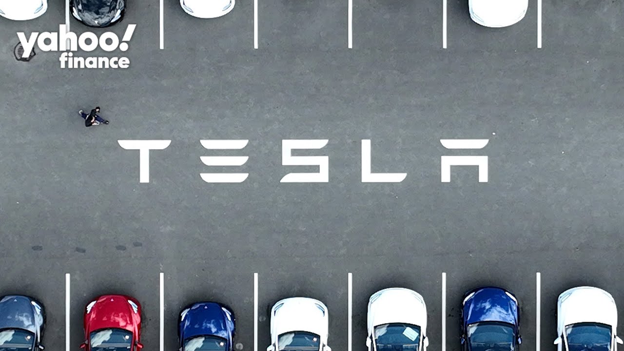 Tesla stock rallies after beating earnings expectations - YouTube