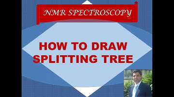 Splitting tree in NMR | How to draw it and what information does it give?