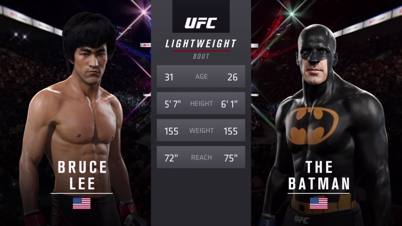 Bruce Lee vs. Batman (EA Sports UFC 2) - Crazy UFC ?? - YouTube