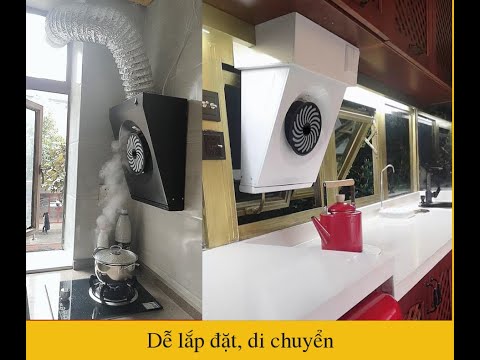 Lắp quạt hút khói bếp chỉ trong nháy mắt, hiệu quả cao có thể nói máy hút khói di động!!