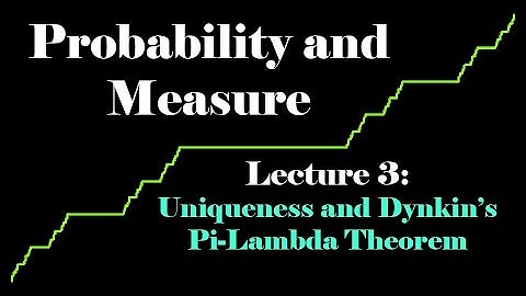 Probability and Measure, Lecture 3: Uniqueness and Dykin