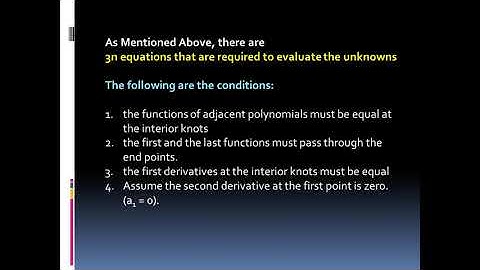 Quadratic Spline Method (Numerical Interpolation)